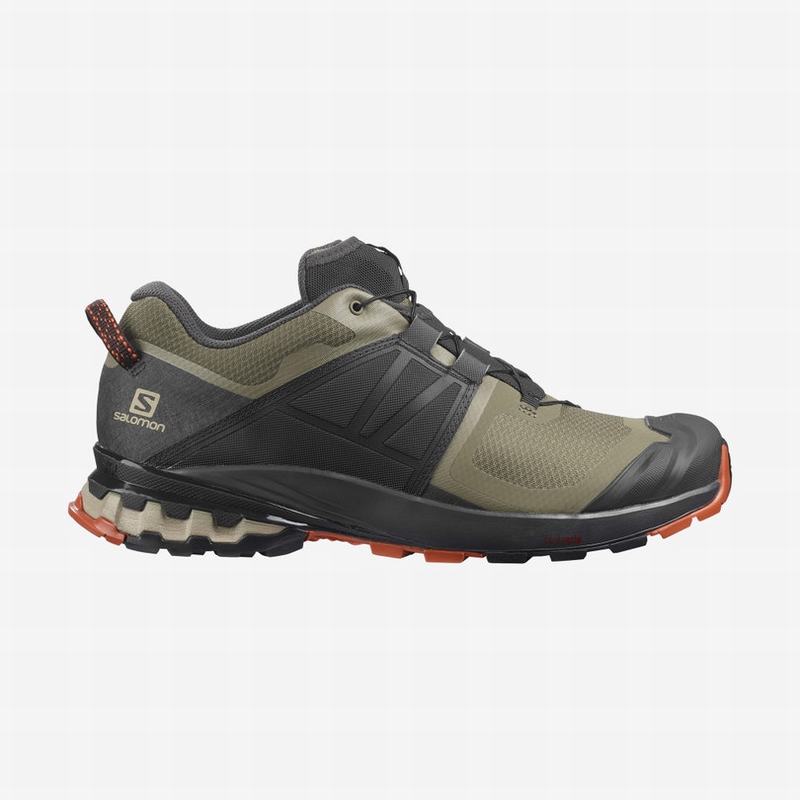 Chaussures De Trail Running Salomon Homme Vert Olive / Noir - Salomon XA WILD - France (6790-ZDFYT)